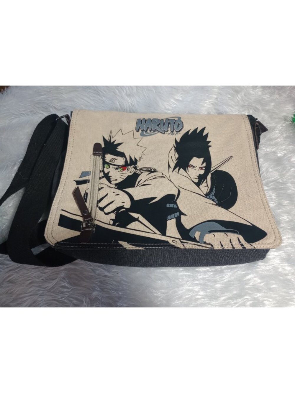 Naruto Canvas Messenger Bag Excellent Used Great Condition